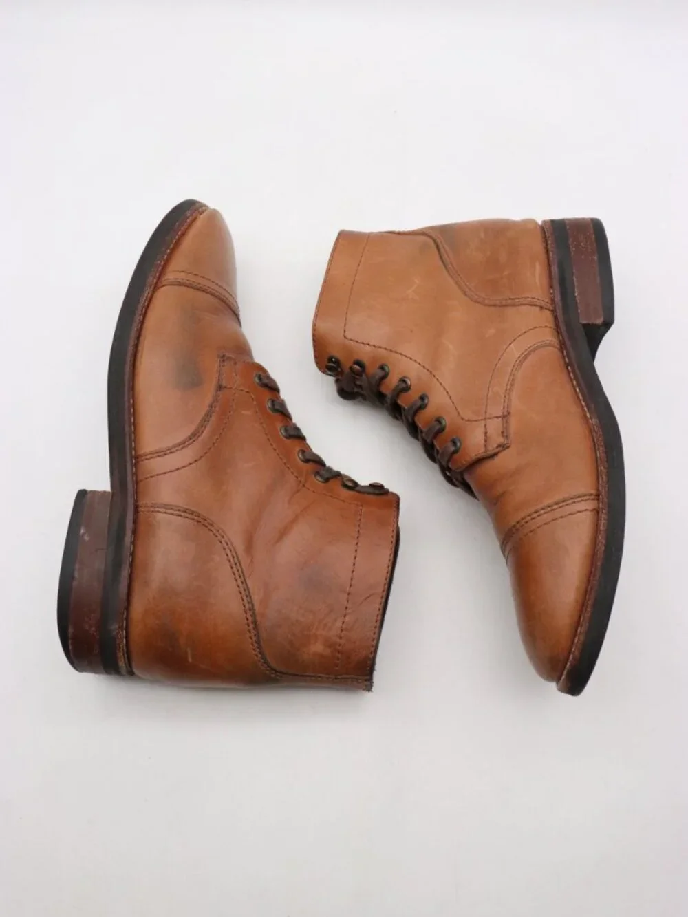 Thursday Boot Company Captain Men’s Size 9 Boots Brown Leather Lace Up Shoes